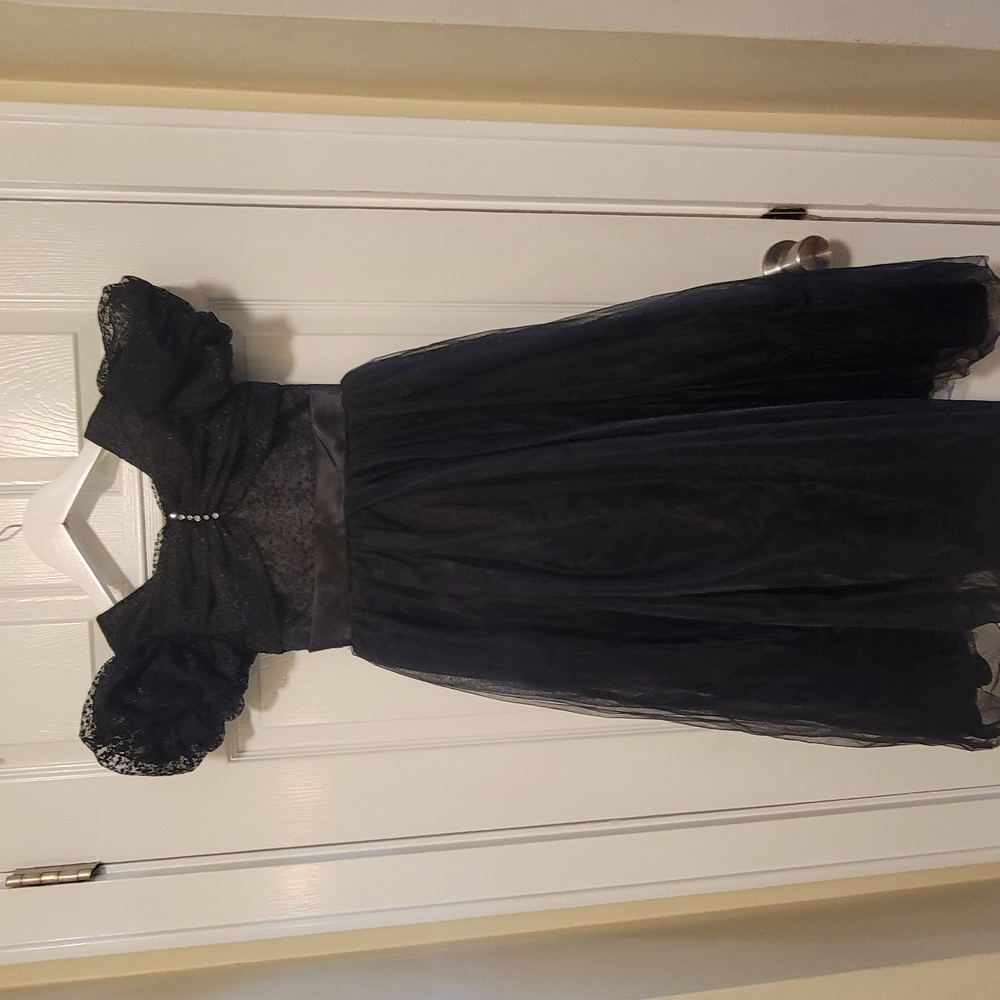 Elegant Black Lace Dress